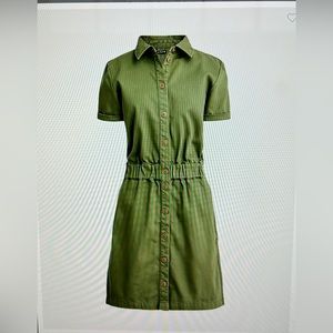 J. Crew button front chino dress